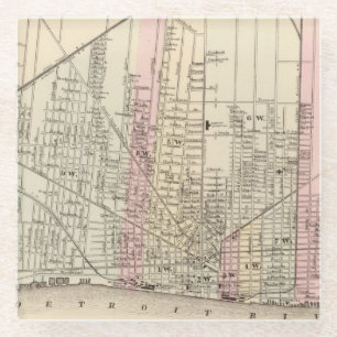 Posavasos De Vidrio Detroit