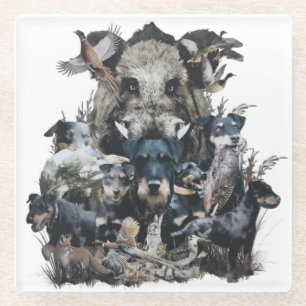 Posavasos De Vidrio Deutscher Jagdterrier