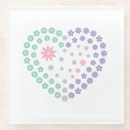 Posavasos De Vidrio Devoción floral