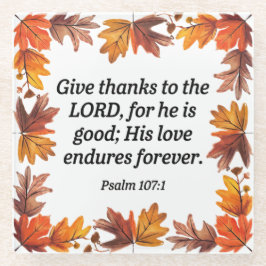 Posavasos De Vidrio Día de Acción de Gracias