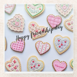 Posavasos De Vidrio Día de la amistad especial