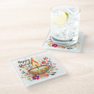 Posavasos De Vidrio Día de la Devoción