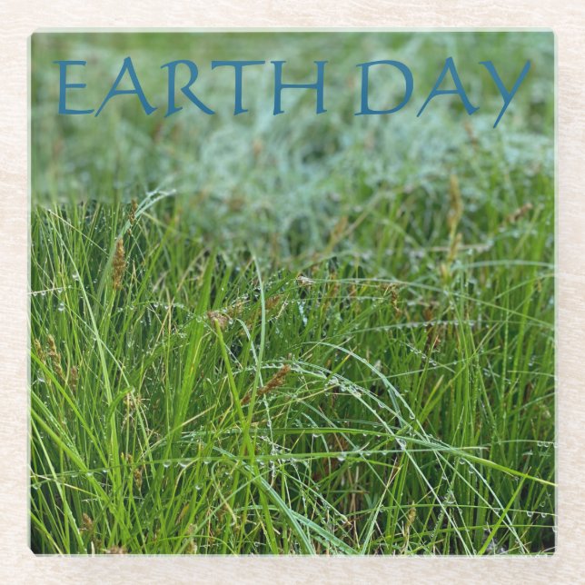 POSAVASOS DE VIDRIO DÍA DE LA TIERRA (Anverso)