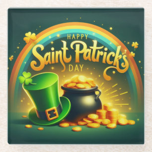 Posavasos De Vidrio Día de San Patricio
