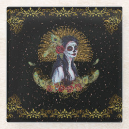 Posavasos De Vidrio Día del arte gótico muerto por Renee Lavoie