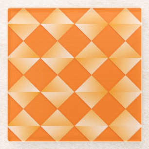 Posavasos De Vidrio Diamantes del satén de los mediados de siglo -