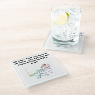 Posavasos De Vidrio Dicho Divertido 