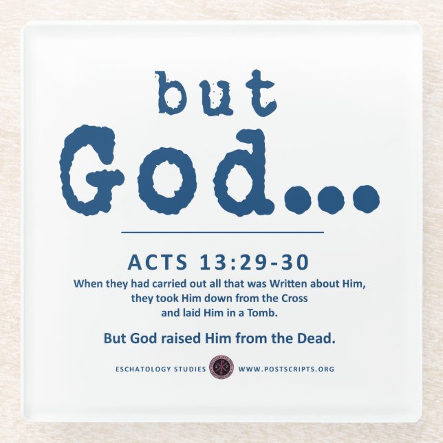 Posavasos De Vidrio Dios (Anverso)