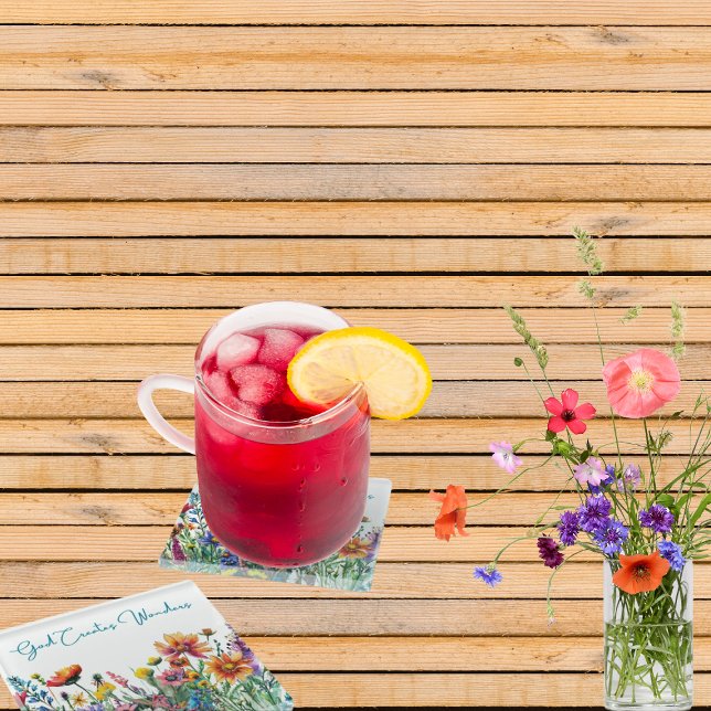 Posavasos De Vidrio Dios Crea Maravillas - Conjunto De Montura De Vidr (God Creates Wonders Coasters
A meadow of wildflowers that seem to burst to life beneath your glass!)