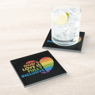 Posavasos De Vidrio Dios Gay Cristiano Lgbt