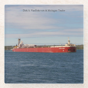 Posavasos De Vidrio Dirk S. VanEnkevort & Michigan Trader