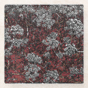 Posavasos De Vidrio diseño abstracto de samphire