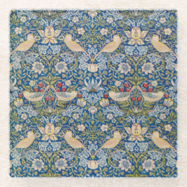 Posavasos De Vidrio Diseño Art Nouveau para aves