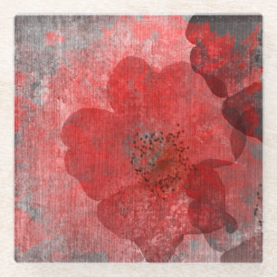 Posavasos De Vidrio Diseño de arte gráfico digital gris negro gris osc