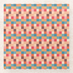 Posavasos De Vidrio Diseño de patrones abstractos modernos