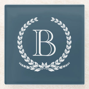 Posavasos De Vidrio Diseño del monograma