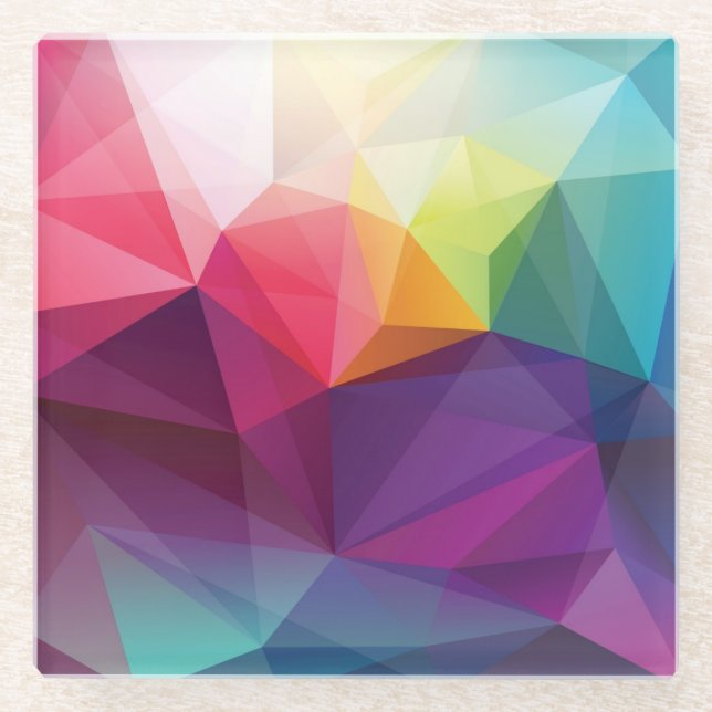 Posavasos De Vidrio Diseño moderno (Anverso)