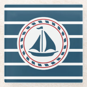 Posavasos De Vidrio Diseño náutico