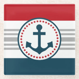 Posavasos De Vidrio Diseño náutico