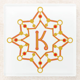 Posavasos De Vidrio Diseño retro a mediados del siglo