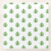 Diseño verde de hoja de Monstera.
