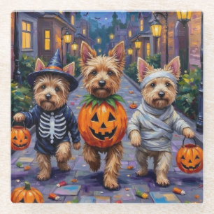 Posavasos De Vidrio Disfraces de Halloween para pedir dulces de Cairn