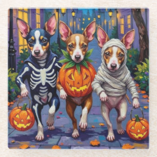 Posavasos De Vidrio Disfraces de Halloween para Trick-or-Treat de Rat 