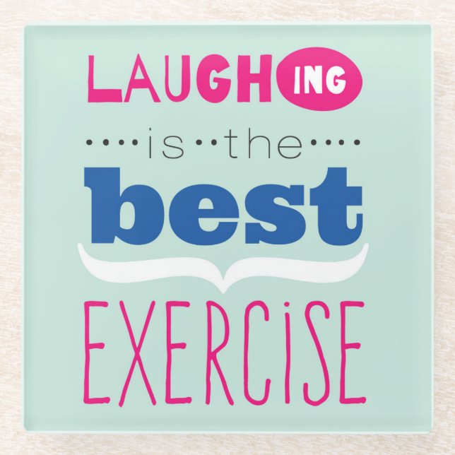 Posavasos De Vidrio Disfrute de la vida (Anverso)