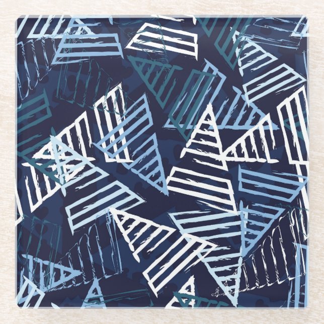 Posavasos De Vidrio Diversión deportiva: Papel de escritorio creativo  (Anverso)