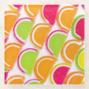 Posavasos De Vidrio Diverso caramelo colorido de la jalea
