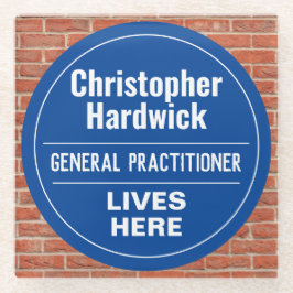 Posavasos De Vidrio Divertido General Practición Wall Plaque Estilo