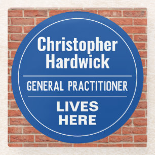 Posavasos De Vidrio Divertido General Practición Wall Plaque Estilo