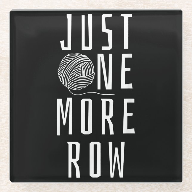 Posavasos De Vidrio Divertido y divertido regalo de Yarn (Anverso)