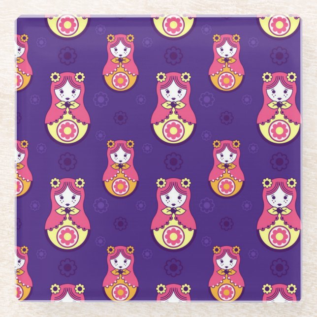 Posavasos De Vidrio Dólares anidantes (Anverso)