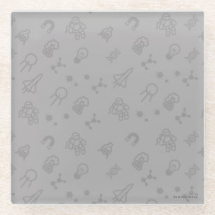 Posavasos De Vidrio Doodles del espacio y de la ciencia