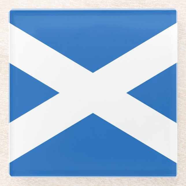 Posavasos De Vidrio Drapeau Écosse  (Anverso)