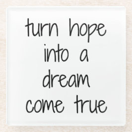 Posavasos De Vidrio Dream Come True Glass Coaster