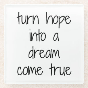 Posavasos De Vidrio Dream Come True Glass Coaster