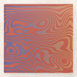 Posavasos De Vidrio Dream Flow l Abstract Trippy Pattern - No. 01