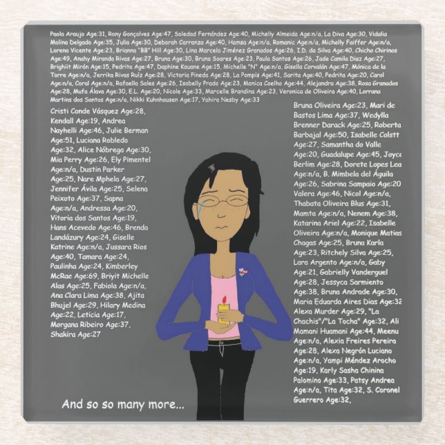 Posavasos De Vidrio DreamsIntoRealityComics Día del Recuerdo (Anverso)