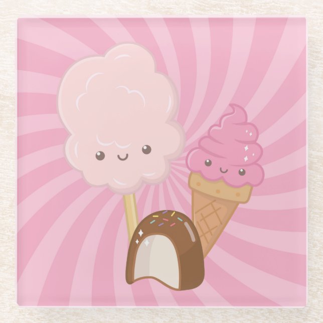 Posavasos De Vidrio Dulces (Anverso)