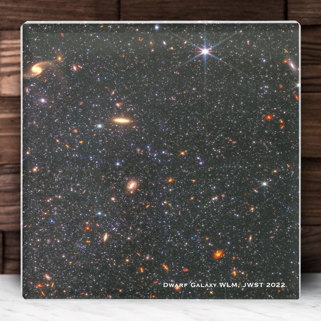 Posavasos De Vidrio Dwarf Galaxy WLM James Webb Telescope Hi-Res (Subido por el creador)