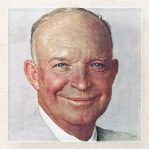 Posavasos De Vidrio Dwight D. Eisenhower