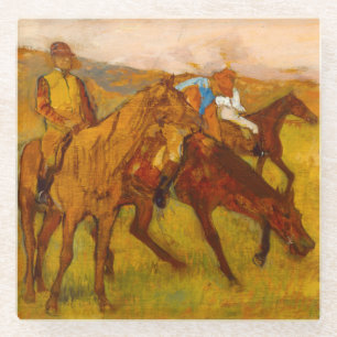 Posavasos De Vidrio Edgar Degas antes de la carrera