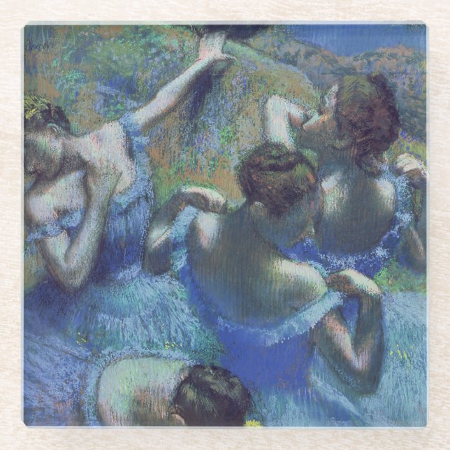 Posavasos De Vidrio Edgar Degas| Bailarines azules, c.1899 (Anverso)