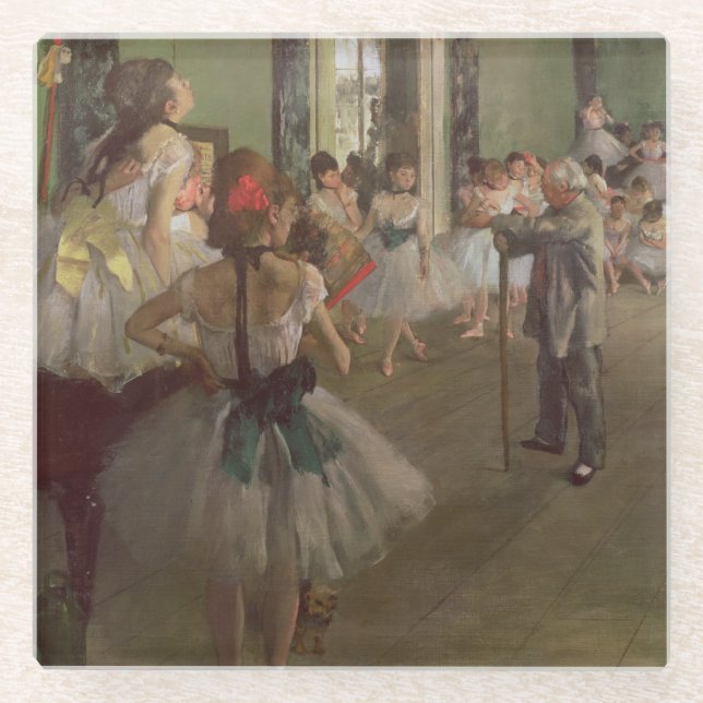 Posavasos De Vidrio Edgar Degas| Clase Dancing, c.1873-76 (Anverso)