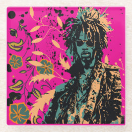 Posavasos De Vidrio Edgy Grunge, El Jugador