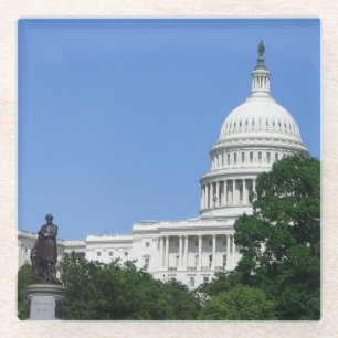 Posavasos De Vidrio Edificio del Capitolio en Washington DC