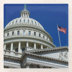 Posavasos De Vidrio Edificio del capitolio, Washington, los E.E.U.U.