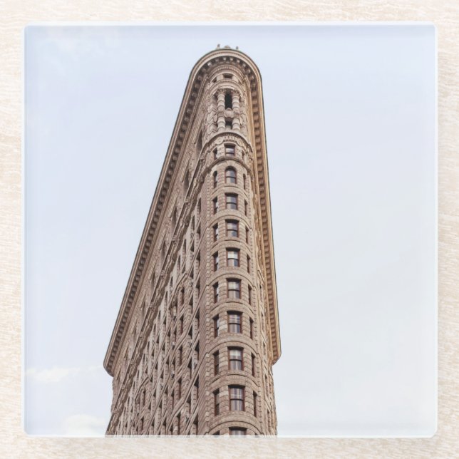 Posavasos De Vidrio Edificio Flatiron Nueva York  (Anverso)